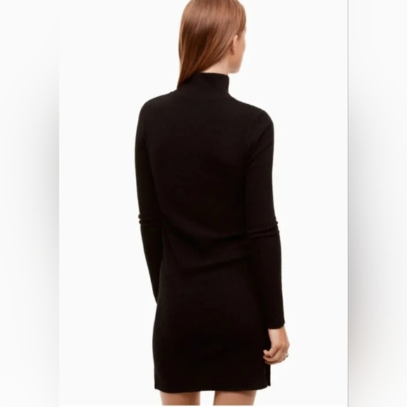 Aritzia Wilfred Free Knit Black High Neck Dress - Picture 3 of 11